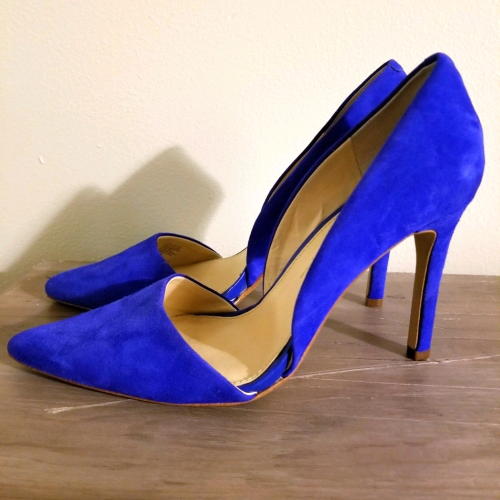 Banana Republic Suede Blue Heels